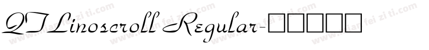 QTLinoscroll Regular字体转换